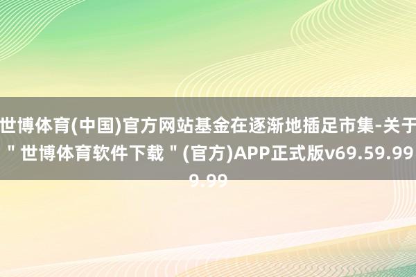 世博体育(中国)官方网站基金在逐渐地插足市集-关于＂世博体育软件下载＂(官方)APP正式版v69.59.99