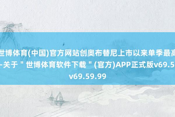 世博体育(中国)官方网站创奥布替尼上市以来单季最高收入-关于＂世博体育软件下载＂(官方)APP正式版v69.59.99